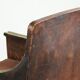 Art Deco design armchair finished in velvet and fitted with decorative nails
