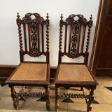 Caned chair set of 2