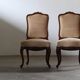 Pair of Vintage Danish Antique 18th century Chairs, style of Louis XV