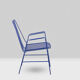 Pair of openwork iron armchairs, 1960s