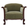 1950s, Danish armchair, furniture velour, teak wood.