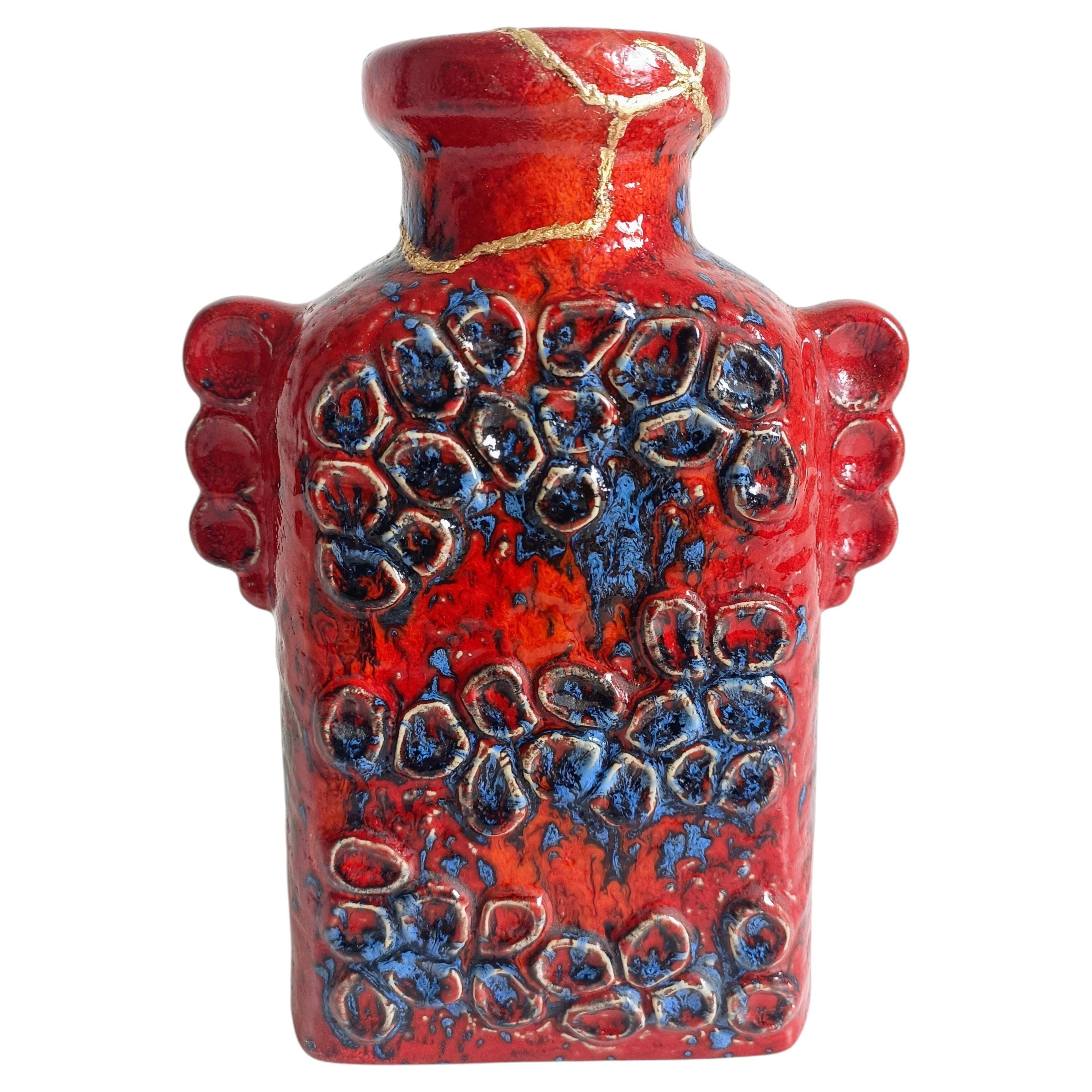 Restored Dümler & Breiden Domino Décor Vase with Kintsugi-Style Gold Repair