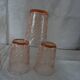 6 verres roses forme gobelet Rosaline Arcoroc Luminarc  vintage