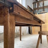 19th century oak farmhouse table 270cm with extensions