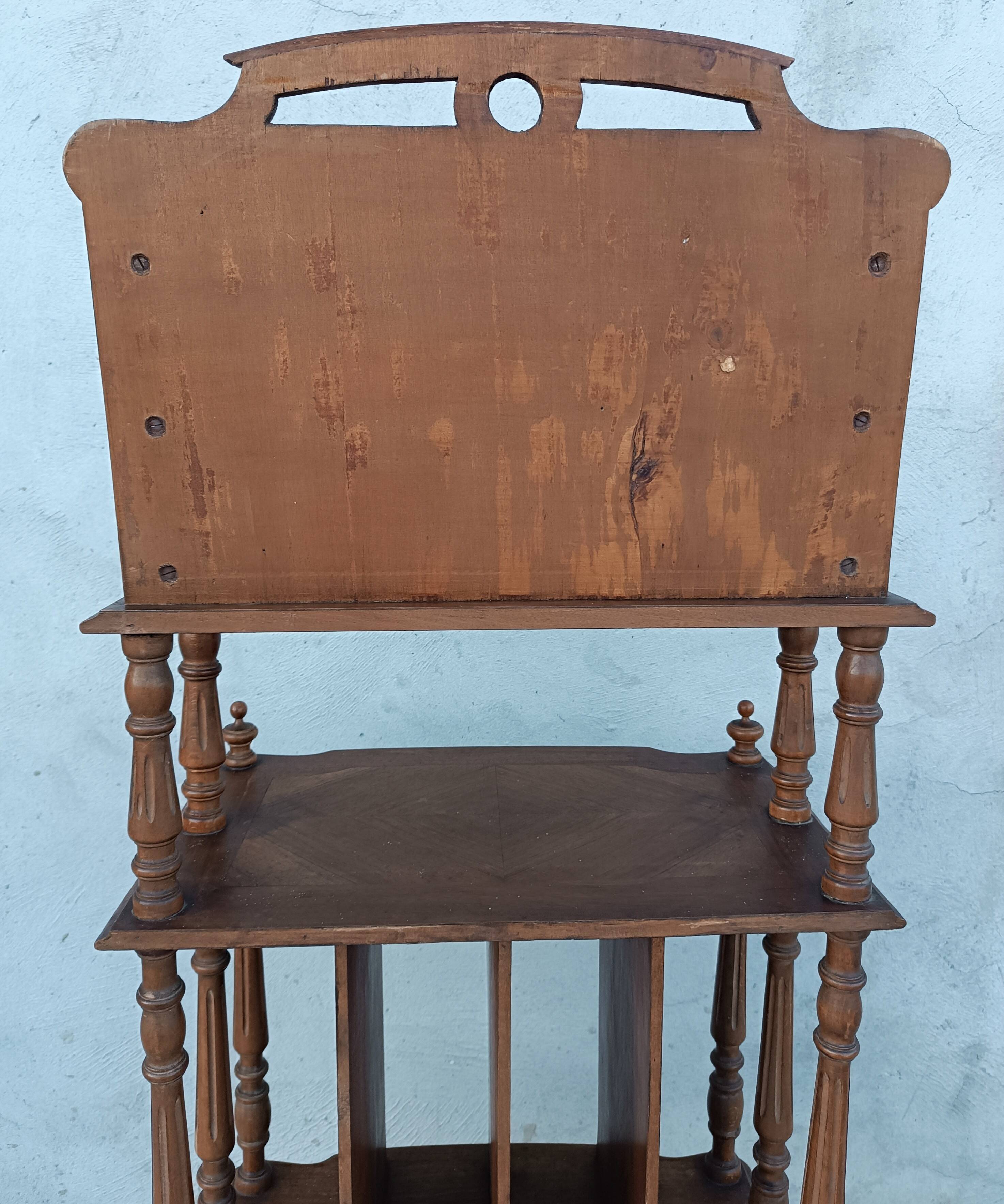 Walnut music cabinet