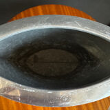 Brushed aluminium vase from the 1980s.