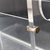 Vintage plexiglass magazine rack 1970