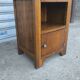Art Deco bedside table in solid oak