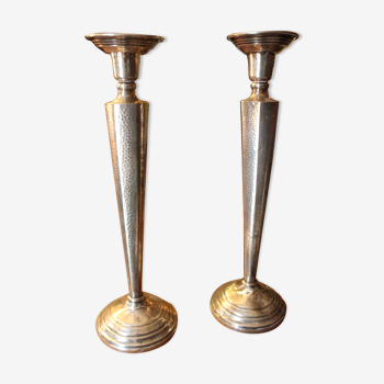 Silver candlesticks