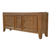 Cerused oak sideboard signed Maurice Rinck 1940s