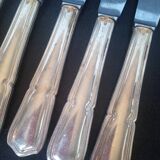 12 knives + silver metal punch from the 1950s