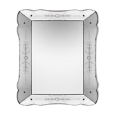 The 1950s - baroque rococo italian venetian mirror 75x55cm