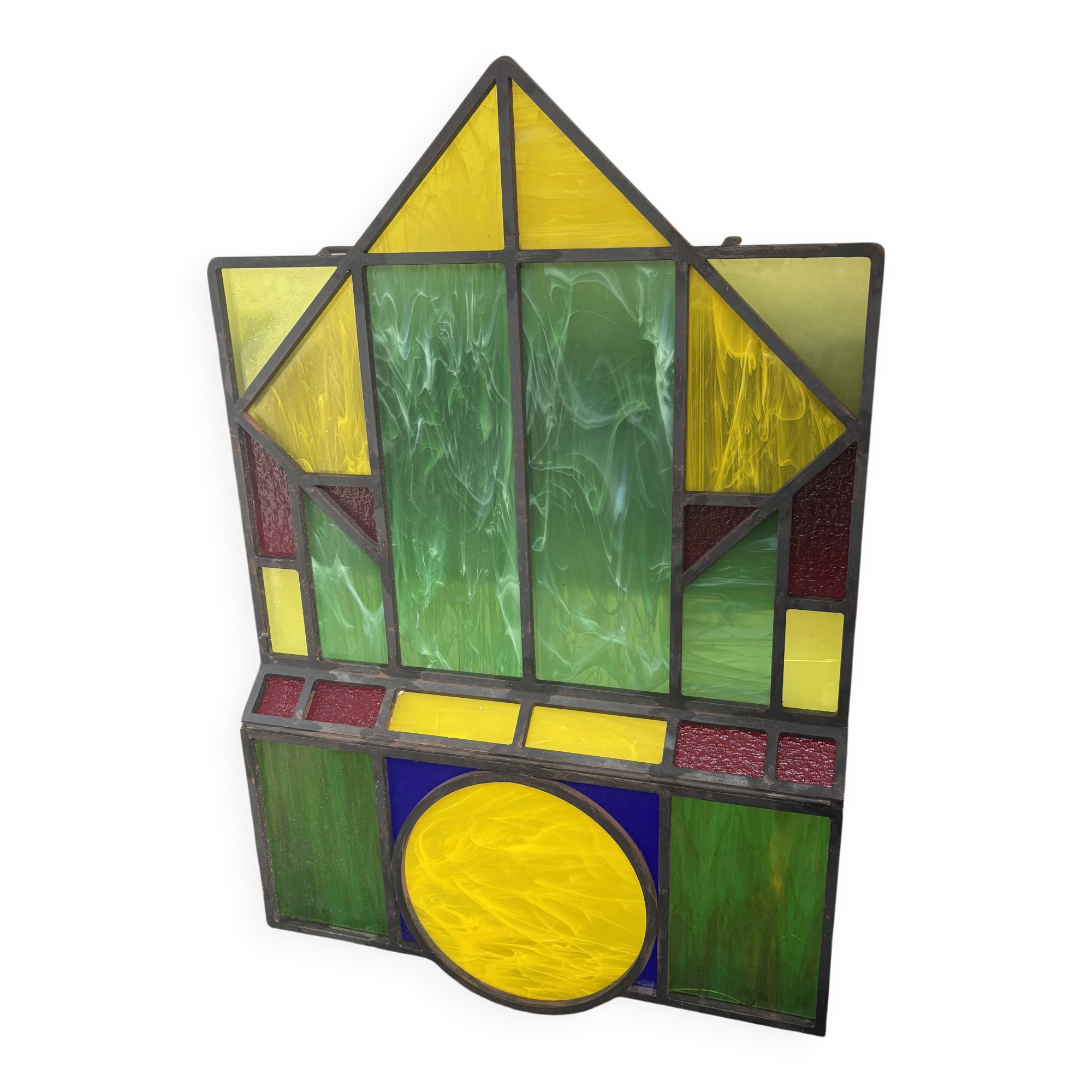 Handcrafted polychrome stained glass