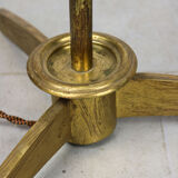 Minimal mid-century brass & marble lamp