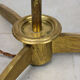 Minimal mid-century brass & marble lamp