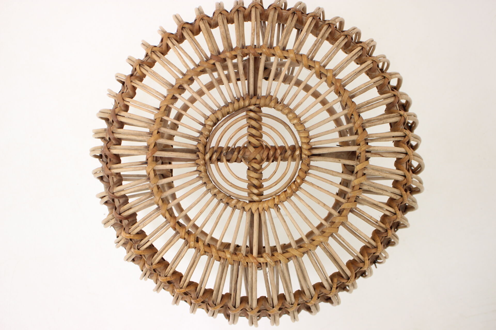 Mid-century rattan stool, 1960's