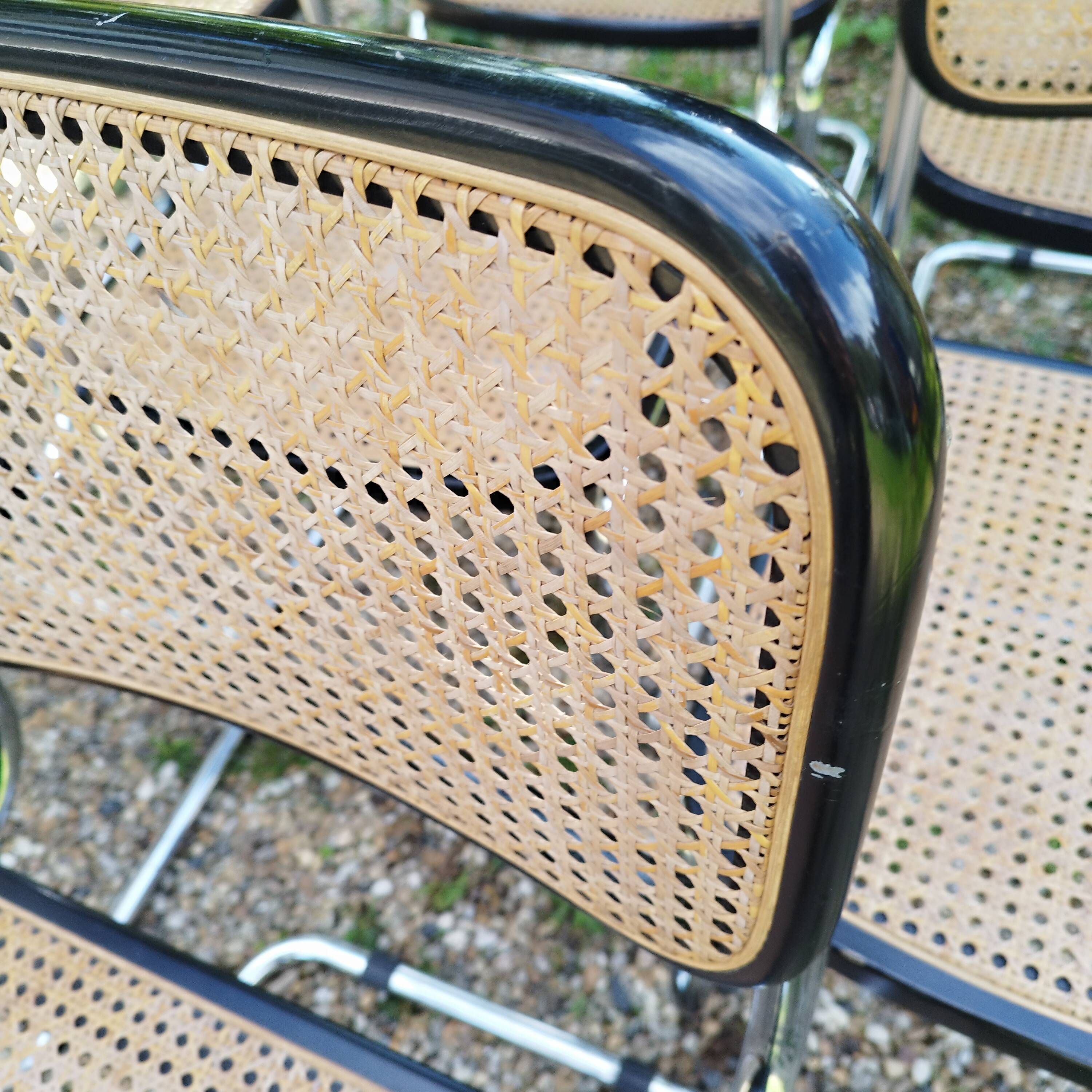 Vintage style chairs Cesca B32 Marcel Breuer