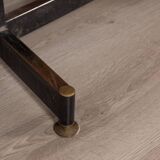 Vintage 1960s wooden desk and chair set italian design