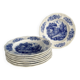 English country style deep plate, Moulin des Loups