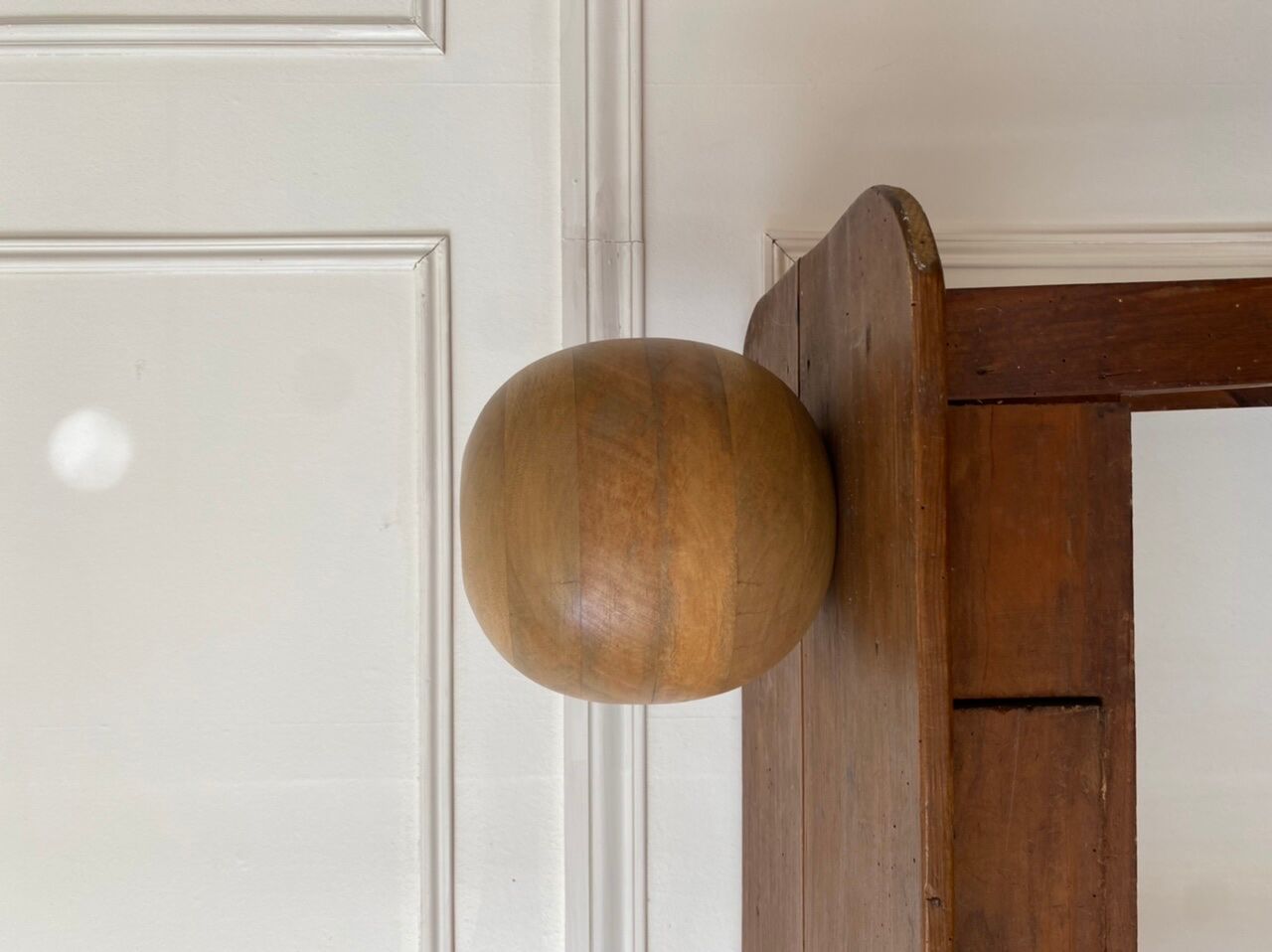 Brutalist wooden vase