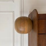 Brutalist wooden vase