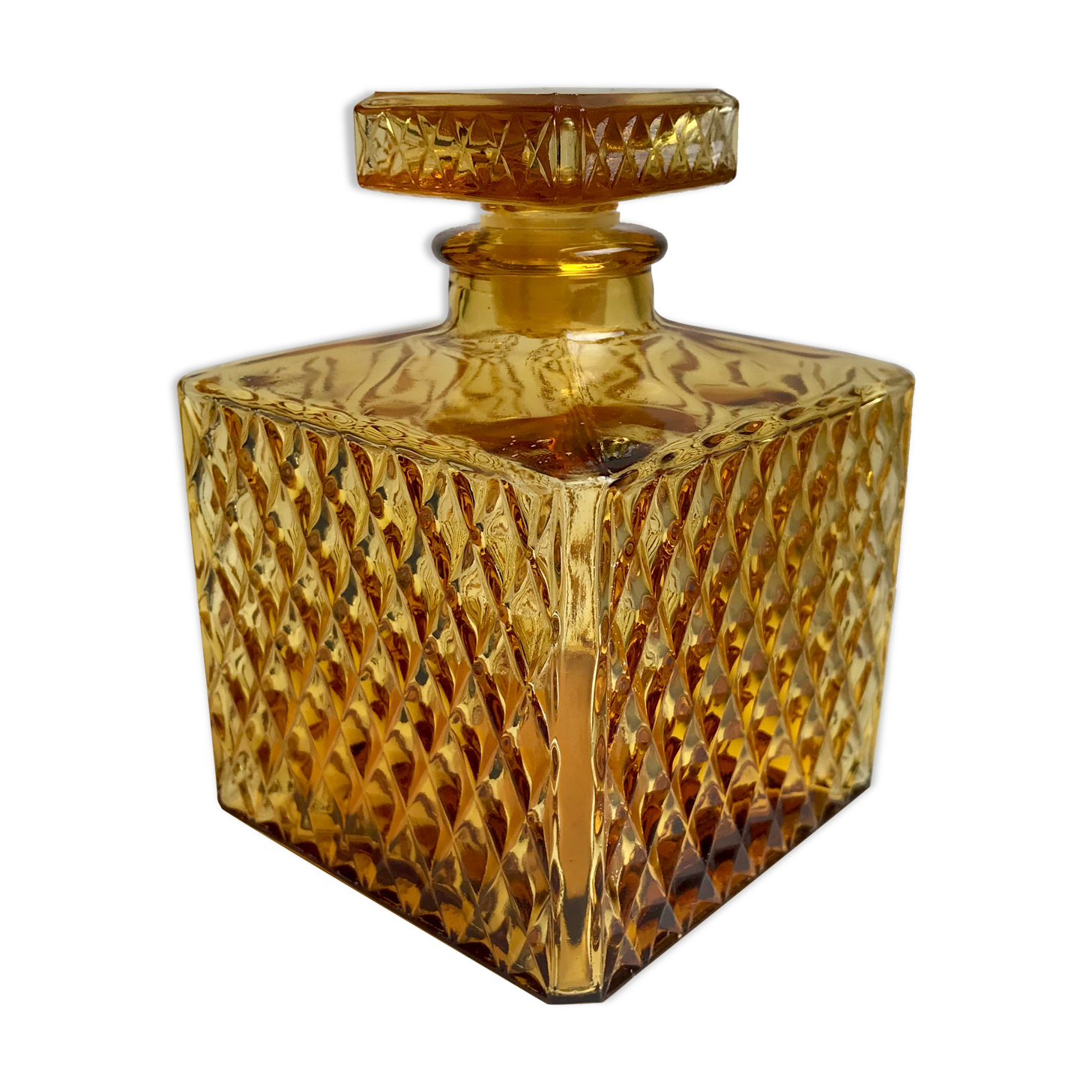 Amber whisky decanter 70s