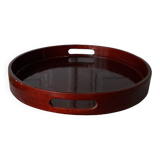 Japanese tray in red lacquered wood