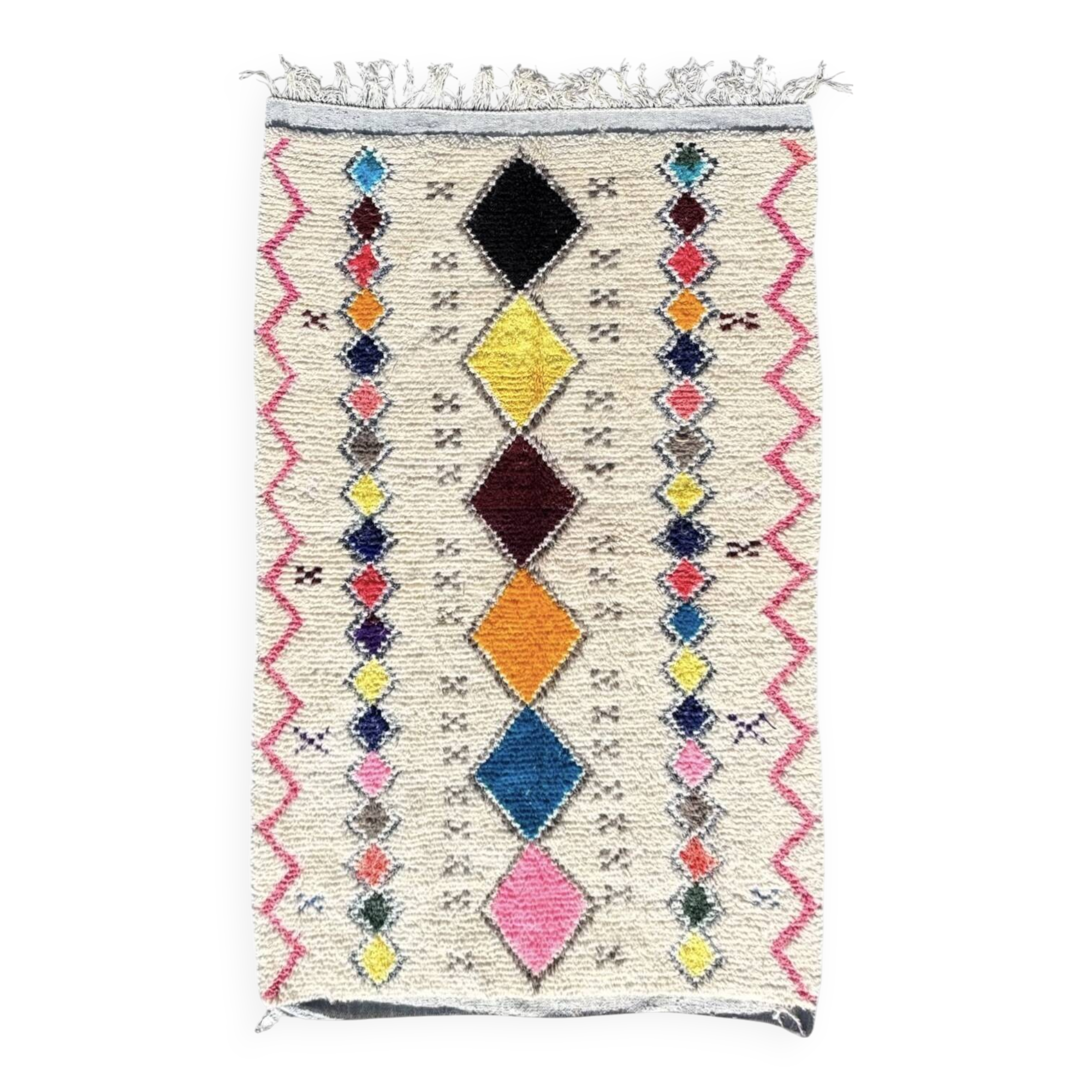 Azilal Berber rug – Unique handcrafted wool piece – 140x240 cm