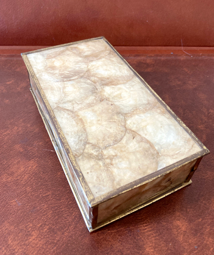 Rectangular mother-of-pearl box