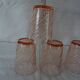 6 verres roses forme gobelet Rosaline Arcoroc Luminarc  vintage