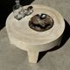 Large empty pocket or dish in petrified wood