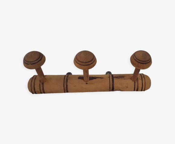 Wooden coat rack