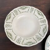 Set of 11 mismatched Terre de Fer plates