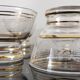 9 champagne glass cups 50s/60s