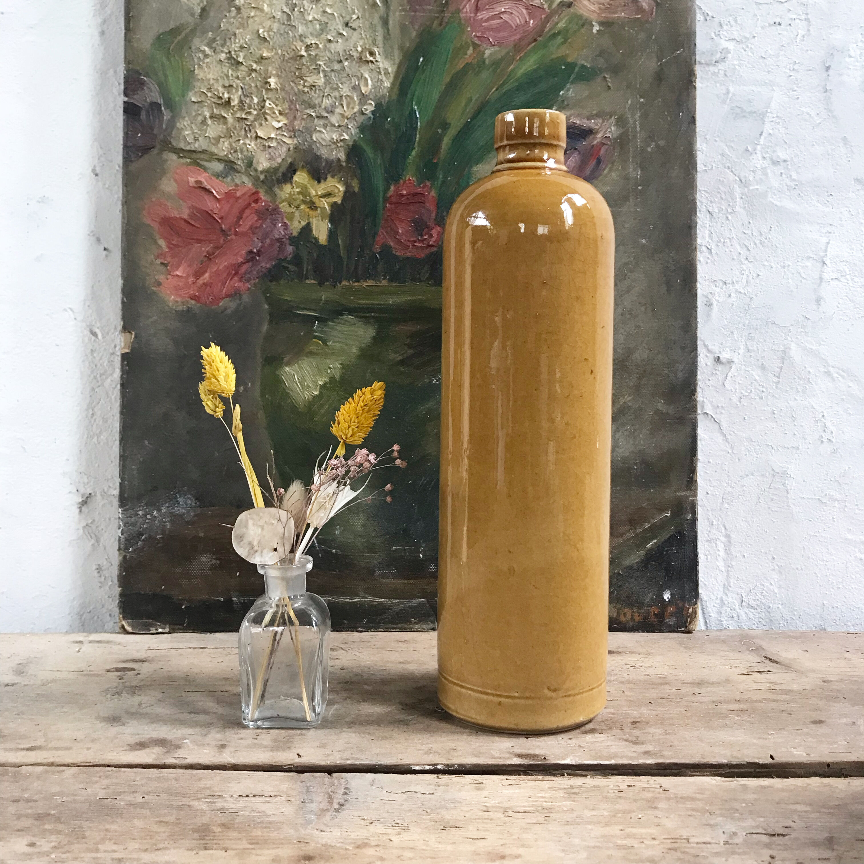 Glazed sandstone bottle