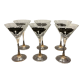 6 cocktail glasses