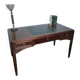 Antique Art Deco Desk Solid Oak - Leather Desk Mat - Cabinetmaker Quality