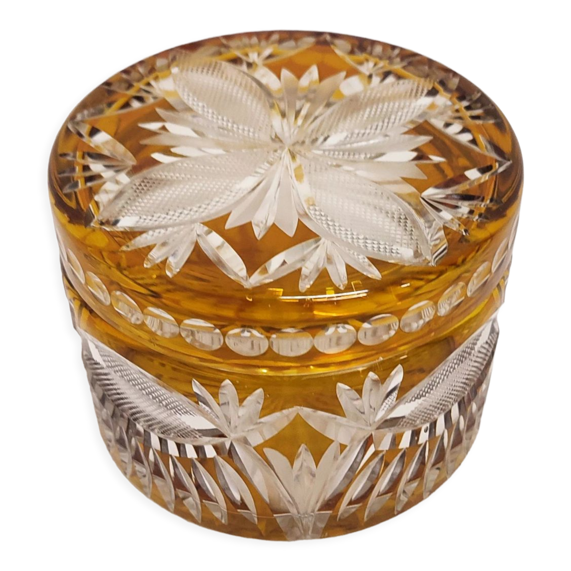 Bohemian glass box Czech Republic 1960s