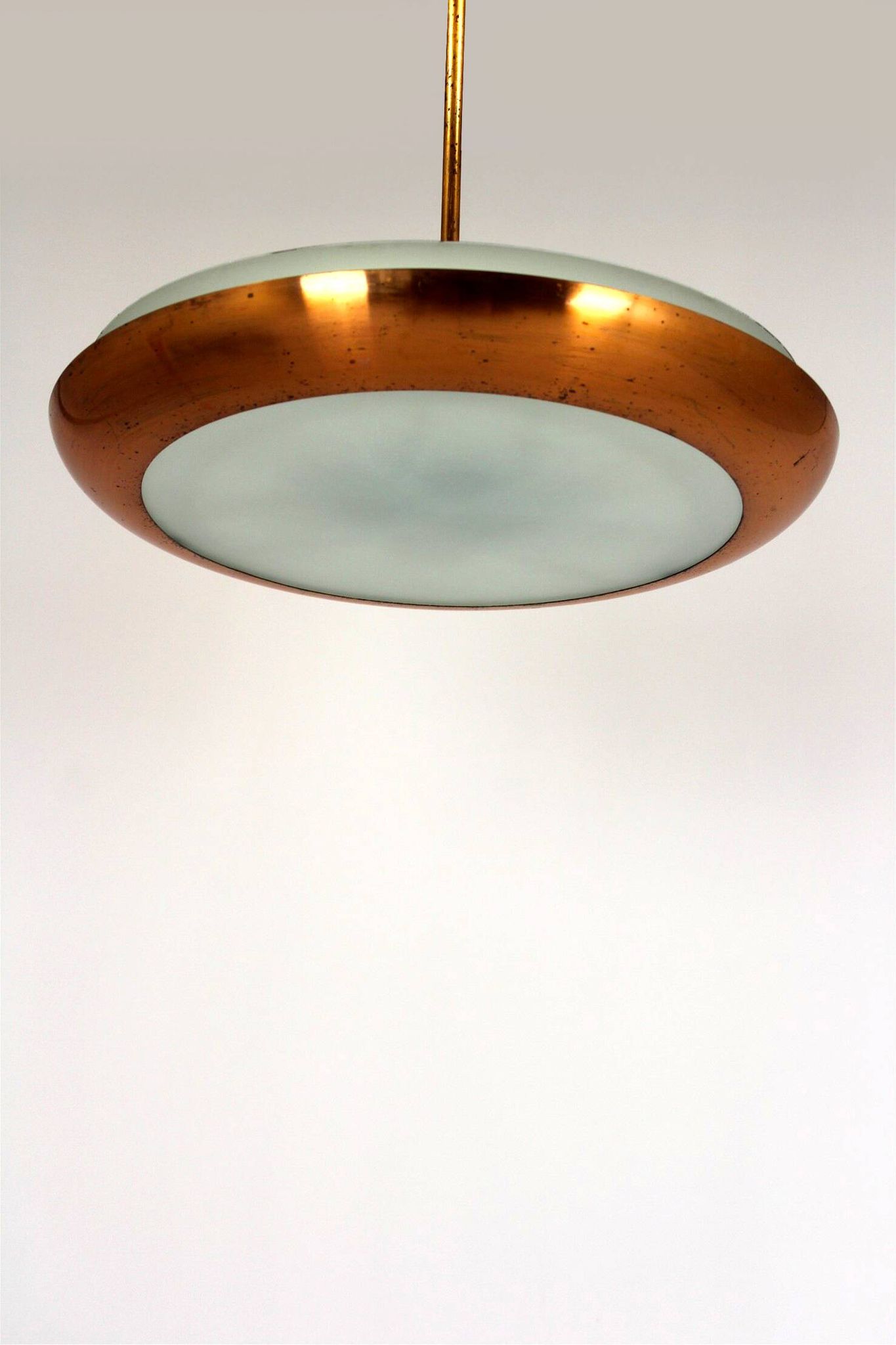 Bauhaus UFO Pendant Lamp by Josef Hurka for Napako, 1930s