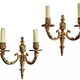 2 old Louis XVI style bronze wall lights