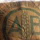 Burlap cushion green ECRE cooperative agricultural la Brie Melun