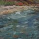 Original Mid Century Swedish Oil on Panel – “Seashore” by LV 1962 – Signed