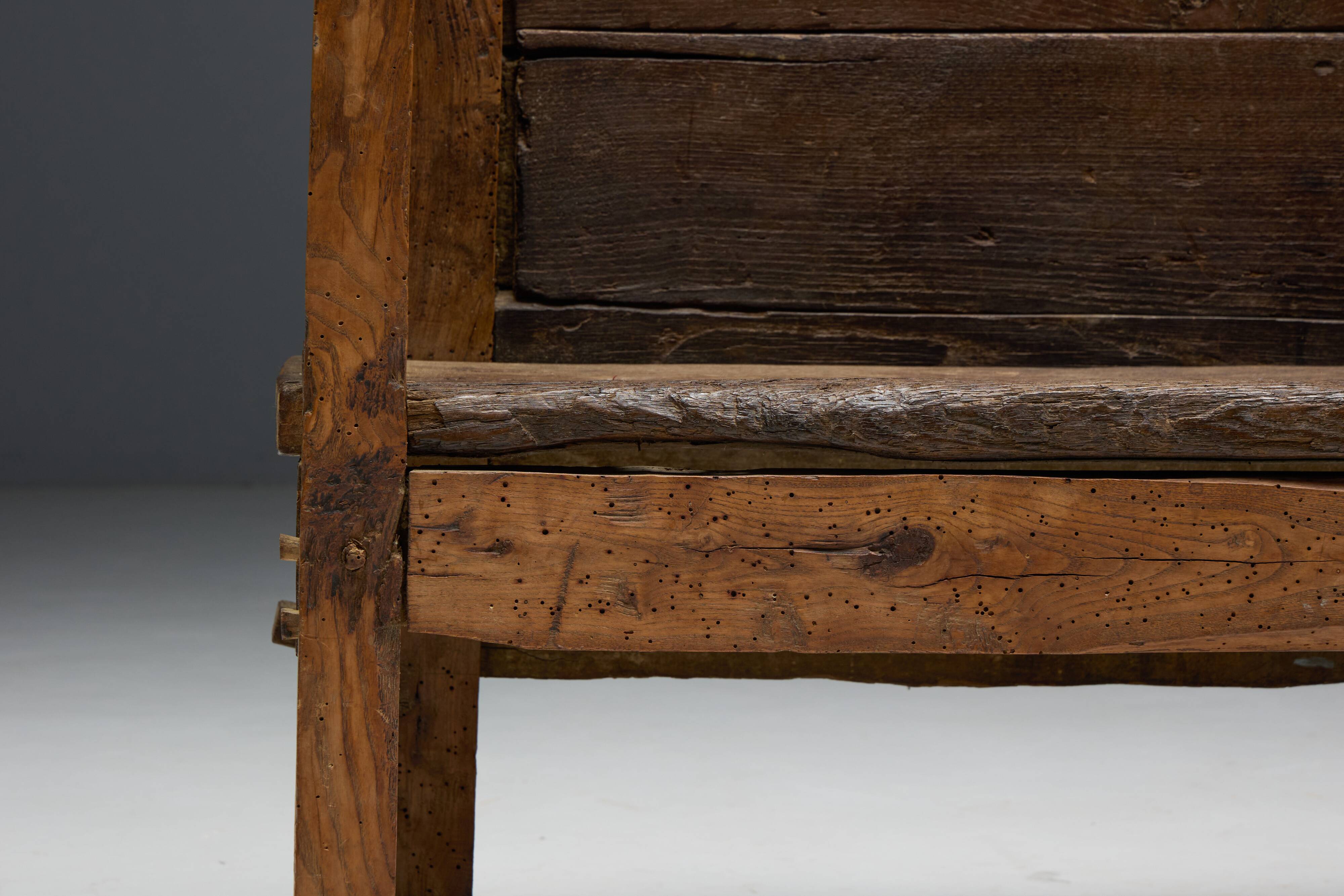 Primitive Robust Bench, France, 19th Century