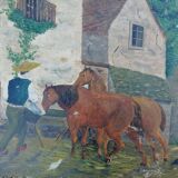 Old naive painting
