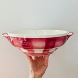 Salad bowl fn givors checkered bordeaux