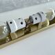 Large Vintage Murano Glass Brass Wall Lamp