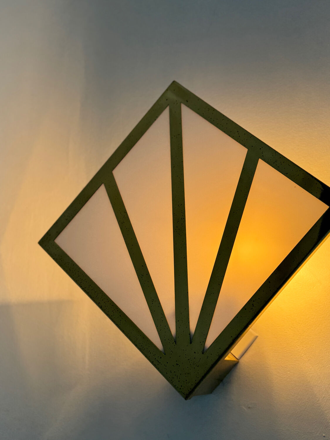 Art Deco wall sconces – gilded brass