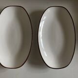 Paire de raviers siena kmk en terre émaillée scandinaves 1965