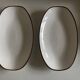 Pair of Siena KMK glazed stoneware dishes, Scandinavian, 1965.