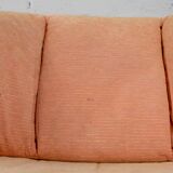 Armchair Ligne Roset, pastel orange color, France, circa 1990